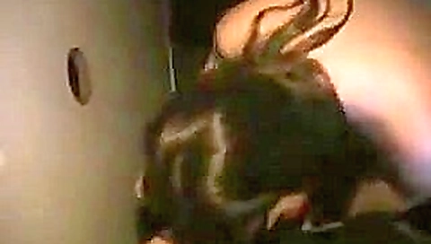 Her first gloryhole blowjob!