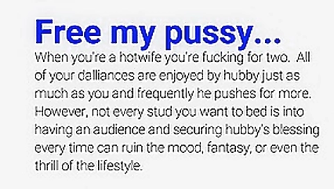 Dare: something blue - cuckold - 19 points
