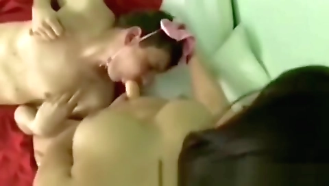 Busty Milf Bangs Horny Step Son With Strap On