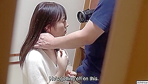 Hairy unfaithful Japanese wife first time cuckolding