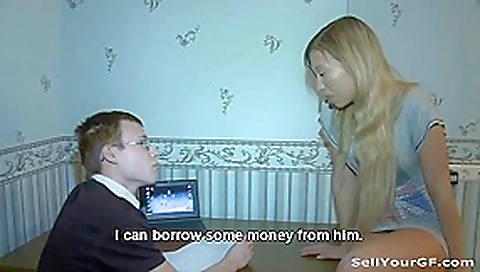 Her ass earns them money for living