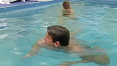 Bisexual by the pool