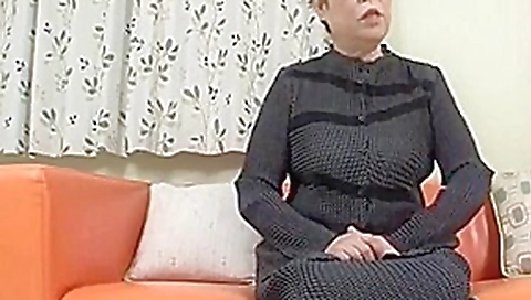 Japanese granny enjoys junior guy digging